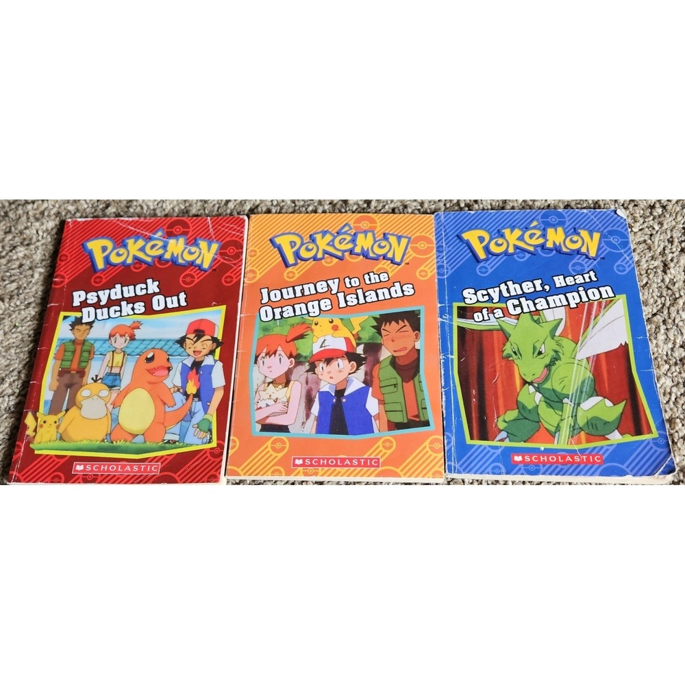 Pokemon Books Lot Of 3